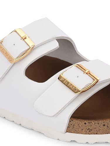 Image of EL PASO Leather Fashion Sandals Casual Platform Heels Wedges Cork Sole Sandal for Women & Girls