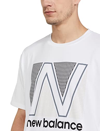 Image of new balance Men's Regular Short Sleeve Top (MT11062 Multicolor L)