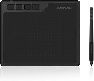 GAOMON ペンタブ S620 6.5x4インチ 板タブ 筆圧8192レベル ４つショートカットキー 充電不要ペン Windows/mac/Android対応 イラスト デザイン クリスタ オンライン授業 初心者 ペンタブレット