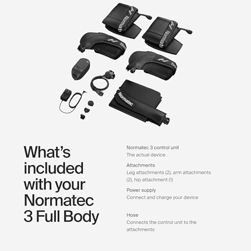 Image of Hyperice Normatec 3 - Recovery System with Patented Dynamic Compression Massage Technology (Normatec 3 Full Body (Standard Legs + Hips + Arms)