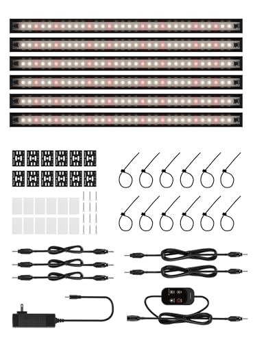 T5 Smart Grow Light for Indoor Plants,3500K Full Spectrum LED Plant Light Strips with 3/9/12H Auto...