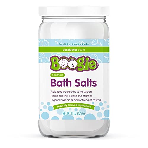 Image of Boogie Kids Bath Salts, Calming Bath Salts, Naturally Derived, Made with Natural Essential Oils, Eucalyptus, 15 oz, Pack of 1