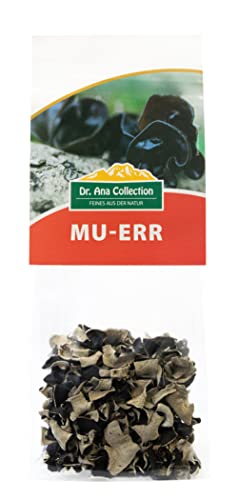 Dr. Ana Collection - getrocknete MU-ERR geschnitten (30g), Premium-Qualität, handverlesen - Black Fungus - Judasohr - Holunderpilz - Auricularia auricula-judae Cover