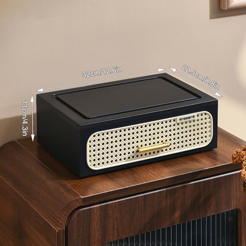 Rangement de bureau compact noir de 11 cm pour libérer l'espace de votre plan de travail - 4