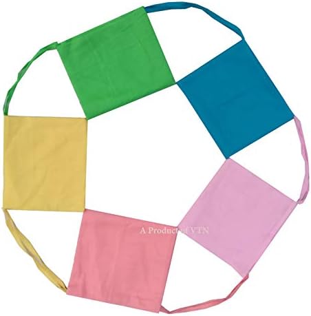 VTN Boy's Pure Cotton Patka with Taniya/Taniyaan Vala Patka/Sikh Kids Dastaar/Bandana/Patiala Shahi Patka (Combo of 5 Colors) (Multicolor,Free Size)