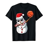 natale dabbing pupazzo di neve dab cool basket regalo maglietta