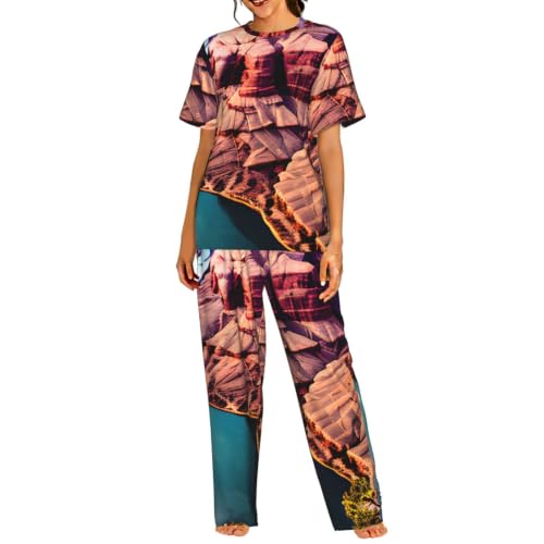 Pyjama court femme Grand Canyon pour des instants de sérénité et douceur absolue