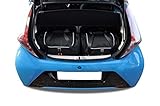  MASSGESCHNIEDERTE Reise-AUTOTASCHEN FÃœR Toyota AYGO II, 2014- ROLLENTASCHEN Set KJUST