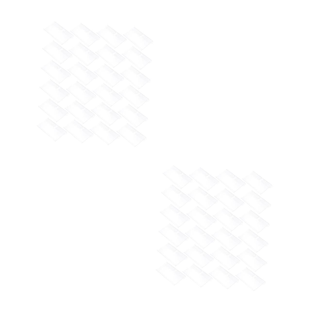 Housoutil 2 Ensembles Porte Étiquettes Transparent Pour Rayonnage Supports Étiquettes Pratiques Pour Prix Et Descriptions 100 Pièces * 2