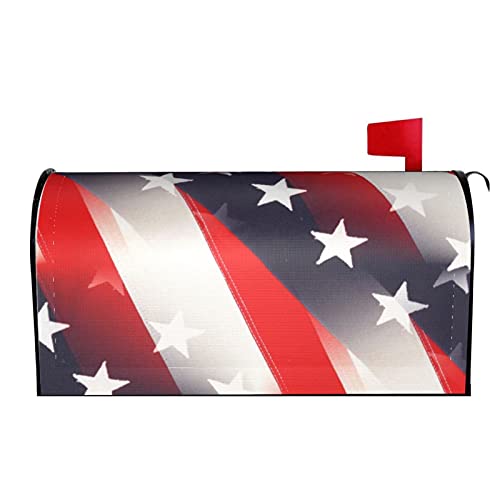 Perinsto American Flag Patriotic Mailbox Covers Magnetic Waterproof Mail Cover Letter Post Box Wraps For Home Garden Yard Decor, 21X18 In #TOP16