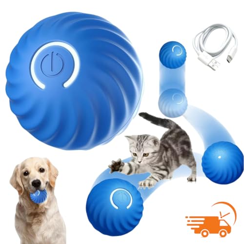 Bolinha Pet Interativa Com Movimento Automático – Brinquedo Interativo Recarregável USB, Estimula Ex