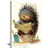 LIANCL Baby Echidna Framed Canvas