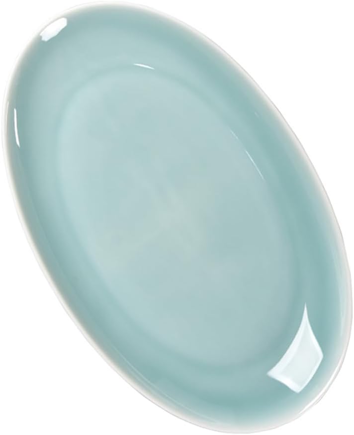 楕円形の盛り合わせ、パーティー用の磁器、バーベキュー、前菜用の積み重ね可能なサービングトレイ、寿司、レストラン、33.1cm*20.