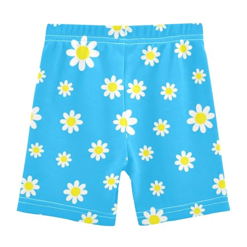 Joisal Daisies Light Blue Toddler Girls Biker Shorts 4t Shorts for Under Skirts Cotton Children2
