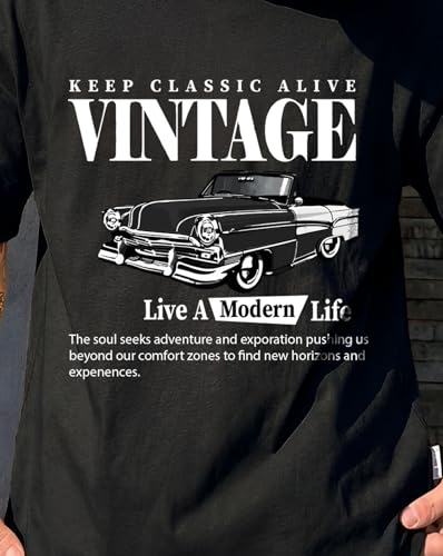 Image of AUSK Men's Half Sleeve Regular Tshirt, Graphic Print Round Neck Tshirt