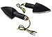 MotorToGo Black Long Stem Turn Signals LED Lights Blinkers Indicators Compatible for 2000 Triumph Daytona 955i
