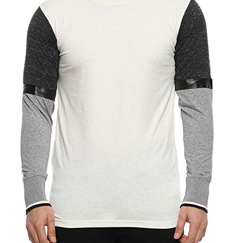 Image of CAHOOT Men's Blue and Mint Ombre Henley Neck Short Sleeve Regular Fit T Shirt for Regular Wear