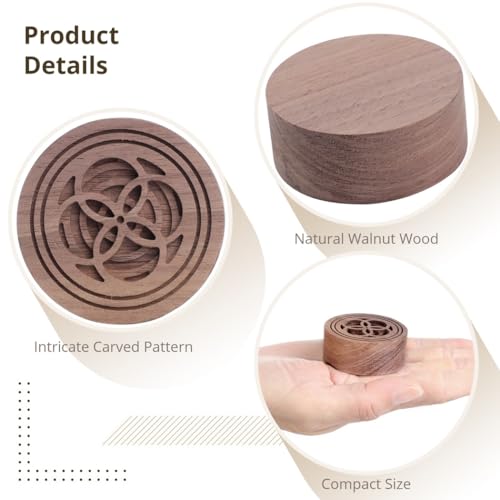 Difusor aromático eléctrico de madera de nogal, 2 unidades miniatura 4