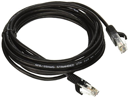 Image of C2G 01067 Cat5e Cable - Snagless Unshielded Slim Ethernet Network Patch Cable, Black (12 Feet, 3.65 Meters)