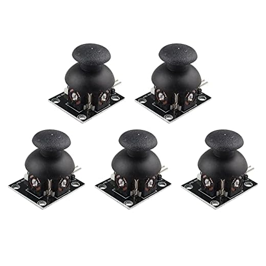 Jopto 5PCS PS2 Joystick Controller di Gioco XY Doppio ASSE Joystick Breakout Modulo per Arduino