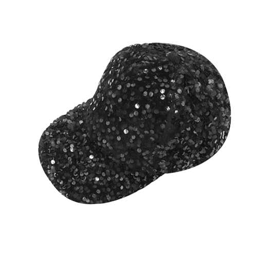 Gorra de béisbol brillante con lentejuelas para mujer miniatura 3