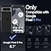 JETech Magnetic Case for Google Pixel 8 Pro 6.7-Inch 2023, Compatible with MagSafe, Translucent Matte Back Shockproof Phone Cover (Obsidian)