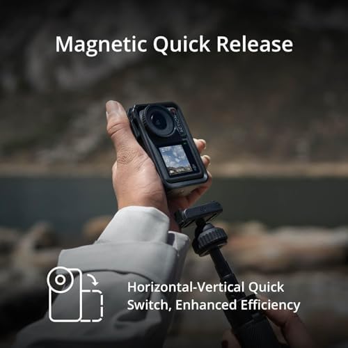 DJI Osmo Action 4 Essential Combo, 4K/120fps Waterproof Action Camera with a 1/1.3-Inch Sensor, Stunning Low-Light Imaging,10-bit & D-Log M Color Performance, Long-Lasting 160 Mins, Outdoor Camera - 2