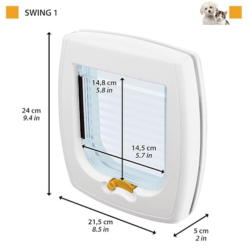Porte chats et petits chiens avec installation universelle Ferplast marron - 3