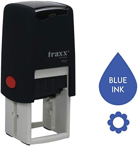 Traxx 9021 Loyalty Card Self Inking Rubber Stamp Business Cafe Coffee Shop *A Black Coffee Bean Design*