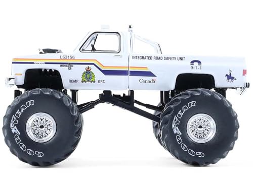 Modelo a escala 1/64 Monster Truck Royal Canadian Mounted Police Verde miniatura 2