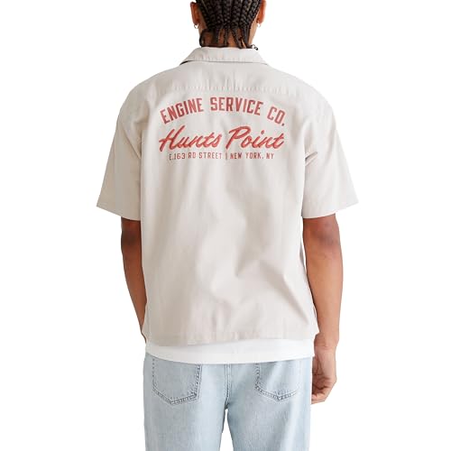 AEROPOSTALE Men's Short Sleeve Mechanic Shirt2