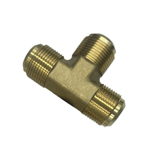 Metals Brass Tube Fitting, Flare Tee, 1/2