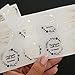 Round Clear Transparent Custom Handmade with Love Label Stickers with gold foil, Personalized branding labeling package Small Business (1.75