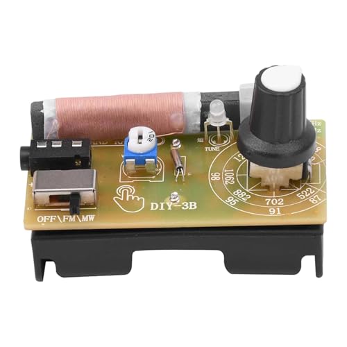 Yunmeryker Módulo de Radio Am/FM Compacto, Robusto Y Creativo, 87-108 MHz, Volumen Ajustable.