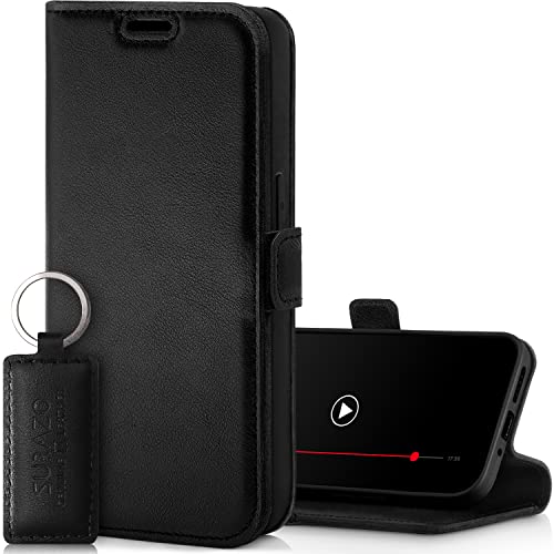 Étui pliable Samsung M34 en cuir noir, idéal pour vos déplacements