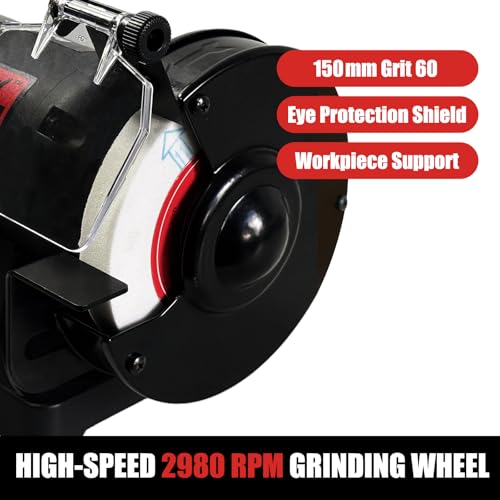 Image of BUCKTOOL 370W Belt Sander and Bench Grinder Combo 25.4x762mm Belt 150mm Grinder 2980RPM for Woodworking Metalworking BG1600