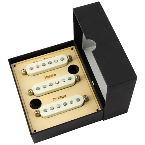 Conjunto de captadores vintage dos anos 70 para guitarras estilo Stratocaster, captador Alnico 5 bob