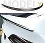 HANSSHOW Real Carbon Fiber Spoiler for Tesla Model Y 2020-2022 Spoiler Wing, Rear Trunk Spoiler Smooth Carbon Fiber Tail