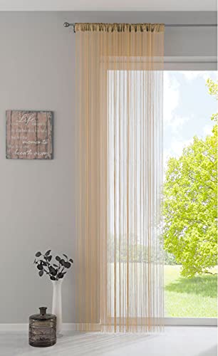 Fadengardine, HxB 250x140 cm, Sand mit Tunneldurchzug und eingenähtem...