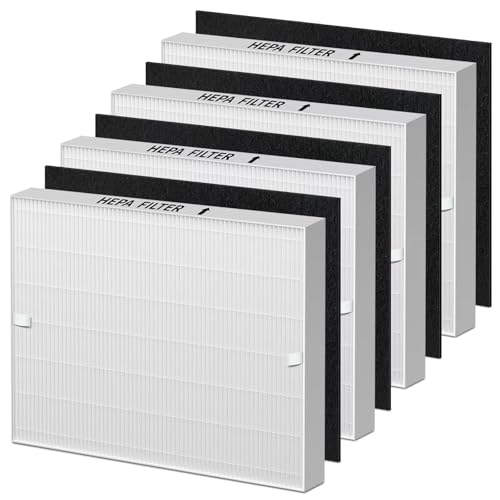 Image of AP-1512HH Filter Compatible with Coway Airmega AP-1512HH, AP-1512HH-FP, AP-1518R, AP-1519P, and 200M Series Air Purifiers, Part # 3304899 (4 HEPA & 4 Carbon Filter)