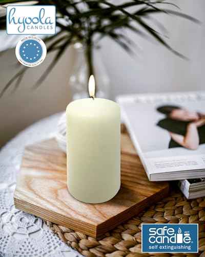 Hyoola H11911 Ivory Pillar Candles 2-Inch X 4-Inch thumb #5