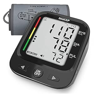 beatXP BP Machine – Fully Automatic BP Monitor Large Cuff Size – Memory Feature with Pulse Rate Detection – 1 Yr…