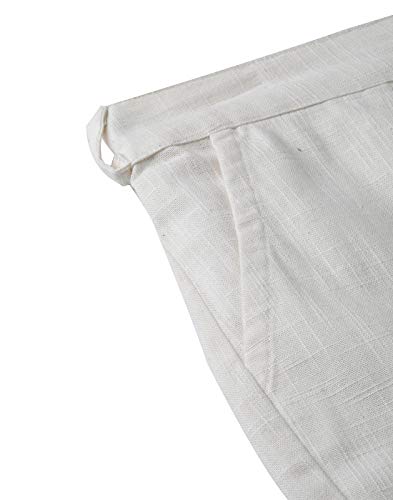 Image of Yash Gallery Women's Regular Fit Mid Rise Solid Cotton Slub Ankle Length Regular Trouser Pant