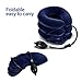 Ohuhu Neck Traction Neck Cervical Traction Collar Device for Neck Shoulder Back Head Pain Relief Inflatable Spine Alignment Pillow, Dark Blue