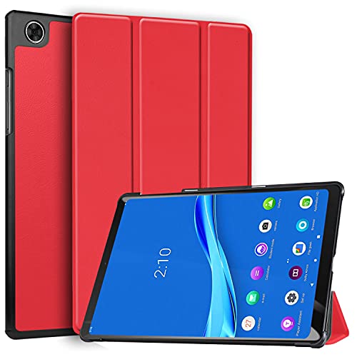 Image of Robustrion Smart Trifold Hard Back Flip Stand Case for M10 FHD Plus 10.3 inch(26cm) - Red