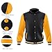 Deckra Men's Fashion Varsity Jacket Casual Regular Fit Letterman Baseball Bomber Jackets Fleece (US, Alpha, X-Large, Regular, Regular, Black-Gold (Hoodie))