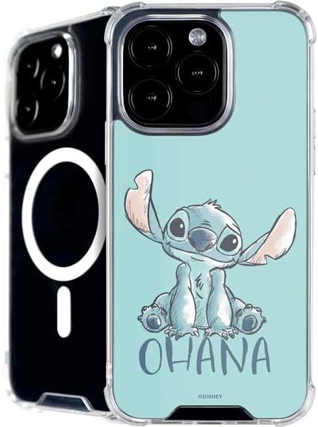 Skinit Phone Case Compatible with MagSafe iPhone 16 Pro - Officially Licensed Disney Lilo and Stitch Dont Wake Me I Bite Design