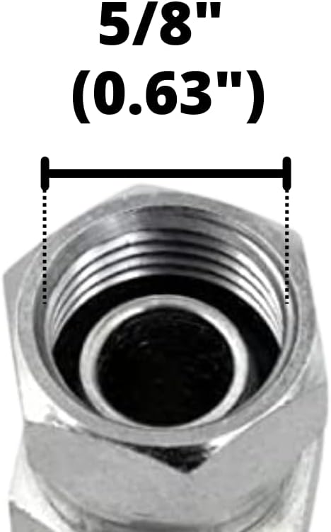 (10-Pack) 3/8" NPTF Male x 3/8" NPSM Female Swivel Hydraulic Steel Pipe Fitting | 1404-06-06