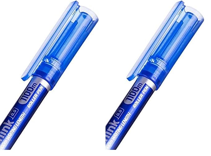 Deli Roller Pen .5mm Black, 12 Pcs (EQ300-BL)