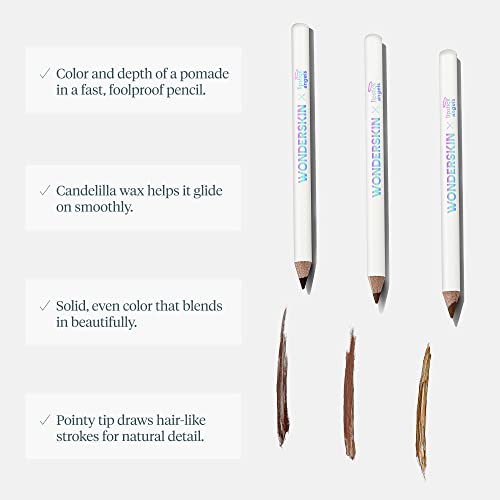 Wonderskin Eyebrow Pencil, Long Lasting Brow Pencil, Eyebrow Pomade For Natural Looking Brows, Revolutionary Eyebrow Pencil (Blonde) #TOP2
